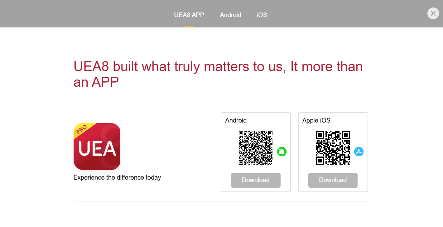 uea8 app